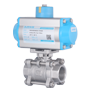 DURAVIS Pneumatic 2 Way St. Steel Ball Valve