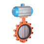 DURAVIS Pneumatic 2 Way Lug Butterfly Valve