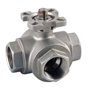 3/2 Way 3-Pieces Stainless Steel Ball Valve