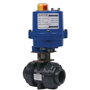 DURAVIS Electric 2/2 Thread U-PVC Ball Valve